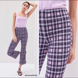NWT Anthropologie Maeve Cropped Flare Trousers